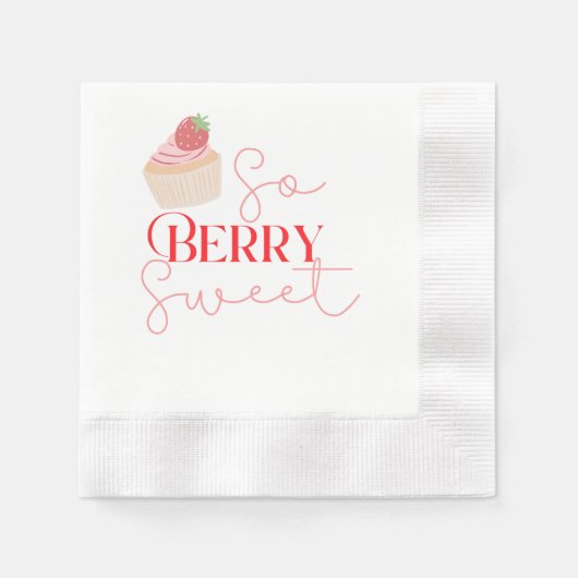 So Berry Sweet Dessertserviette Serviette (Vorderseite)