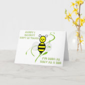 So beschäftigt wie eine Biene Karte (Gelbe Blume)