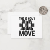 So bewege ich den lustigen Schachspieler Mitteilungskarte (Vorderseite/Rückseite Beispiel)