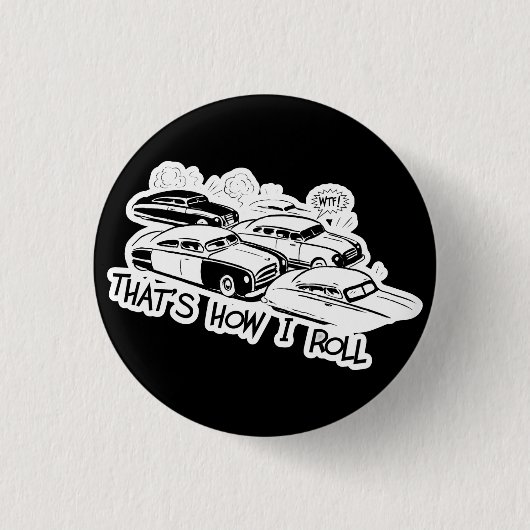 SO BIN ICH - Retro-Stau S&W Button (Vorderseite)