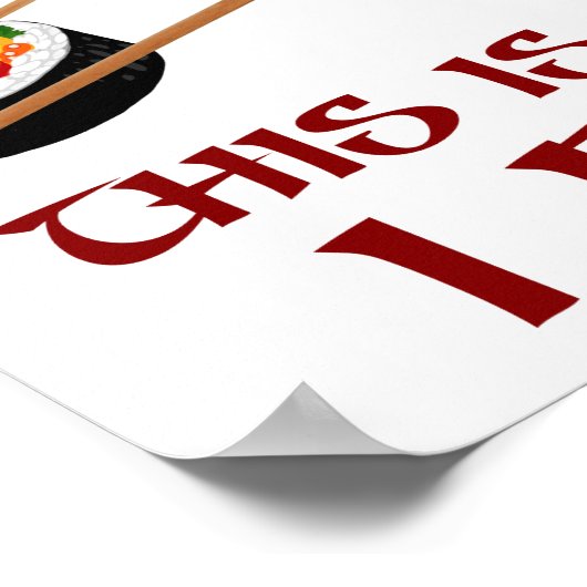 So bin ich Sushi Roll Poster (Ecke)