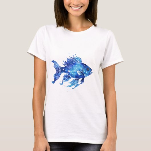 So Blau Fisch T-Shirt (Vorderseite)