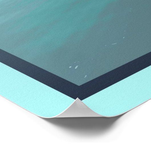 So blau heute poster (Ecke)