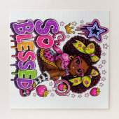 So Blessed™ StarBerry | Süßes Mädchen Erdbeer Puzzle (Horizontal)