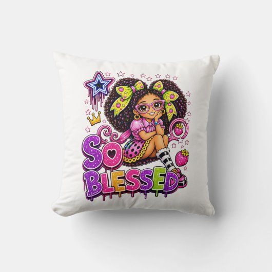 So Blessed™ StarBerry | Süßes Mädchen Erdbeere Kissen (Vorderseite)