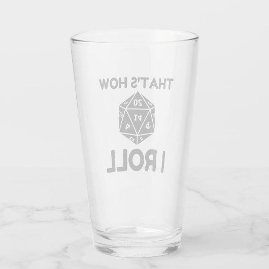 So bringe ich 20 Würfel auf der Seite Glas (Rückseite)