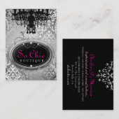 So Butike-Silber des Chic-311 metallisch Visitenkarte (Vorne/Hinten)