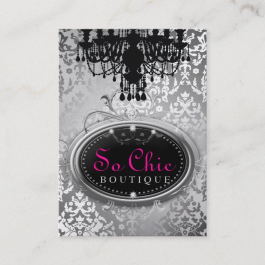 So Butike-Silber des Chic-311 metallisch Visitenkarte (Vorderseite)