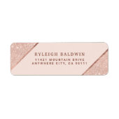 So Chic Rose Gold Rücksendeadresse Label (Vorne)