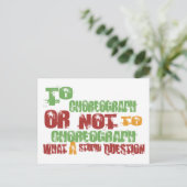 So Choreograph Postkarte (Stehend Vorderseite)