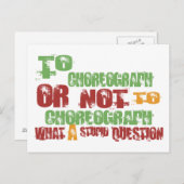 So Choreograph Postkarte (Vorne/Hinten)