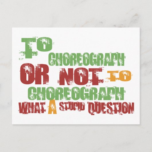 So Choreograph Postkarte (Vorderseite)