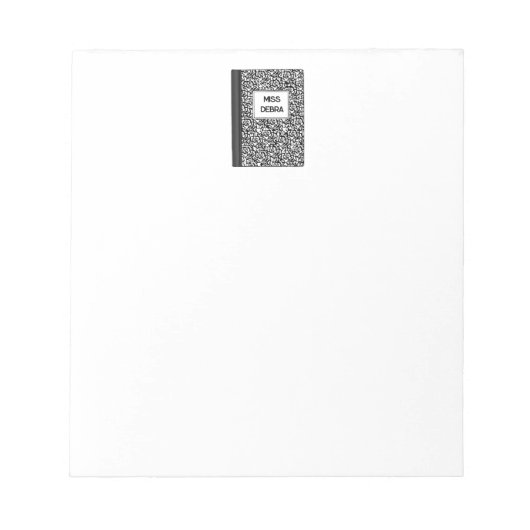 So Composite Personalisiert Teacher Notepad Notizblock (Vorderseite)