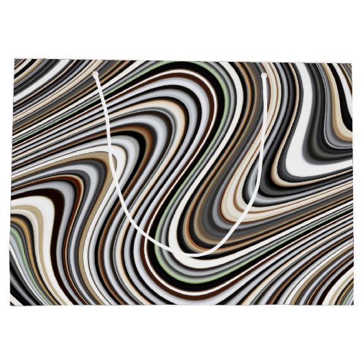 So COOL Chic Trendy Pattern Große Geschenktüte (Rückseite)