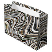 So COOL Chic Trendy Pattern Große Geschenktüte (Rückseite Schrägansicht)