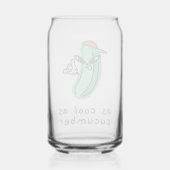 So cool wie eine Gurke – Glas für Dosen (Rückseite)
