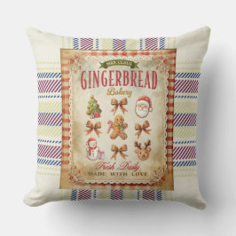 So cute vintage Gingerbread mad with love Xmas Kissen