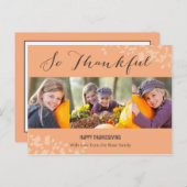 So dankbar Erntedank Foto-Karte Feiertagspostkarte (Vorne/Hinten)