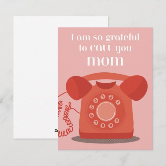 So dankbar feiertagskarte (Vorne/Hinten)