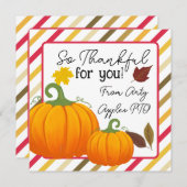 so dankbar für Sie, das Personal freiwillig danken (Vorne/Hinten)