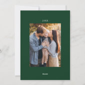 So dankbar Grün 2 Foto Erntedank Feiertagskarte (Rückseite)