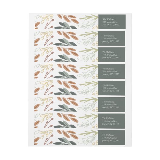 So dankbarer Rücksendeadresse-Aufkleber (Bogen)