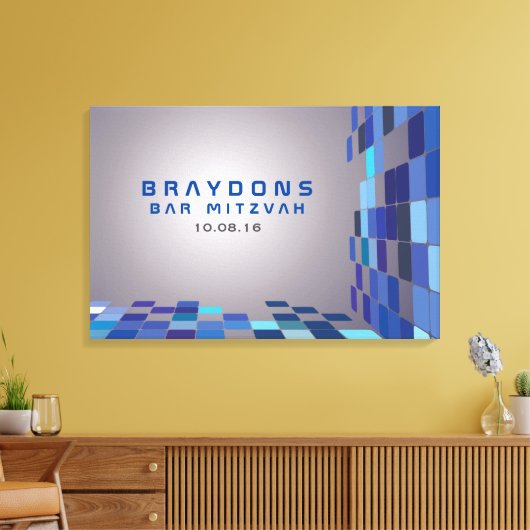SO DIGITAL Bar Bat Mitzvah Sign in Board Leinwanddruck (Insitu (Wohnzimmer))