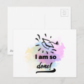 So Done Postkarte (Vorne/Hinten)