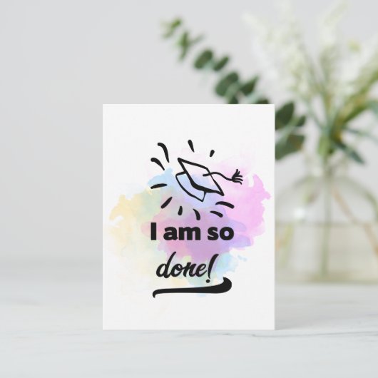 So Done Postkarte (Stehend Vorderseite)