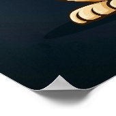 So Done Pug – Funny Tired Cartoon Character Art Poster (Ecke)