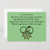 So dreht sich das Rad der Zeit Postkarte (Vorne/Hinten)