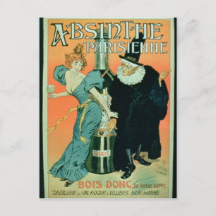 'So Drink, Sie werden später sehen', Plakatwerbung Postkarte