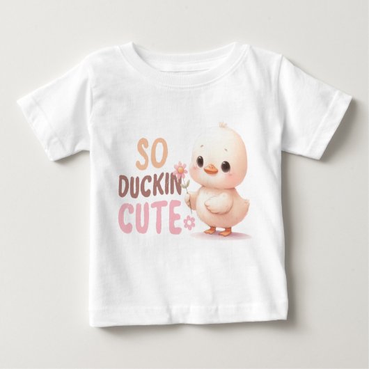 So Duckin’ Niedlicher Baby-T - Shirt - Adortable C (Vorderseite)