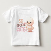 So Duckin’ Niedlicher Baby-T - Shirt - Adortable C (Rückseite)