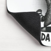 So ein bisschen stämmiger, lustiger Waschbär-Power Mousepad (Ecke)