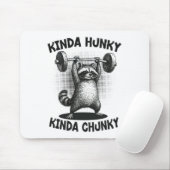 So ein bisschen stämmiger, lustiger Waschbär-Power Mousepad (Mit Mouse)