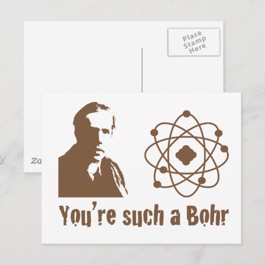So ein Bohr Postkarte (Vorne/Hinten)