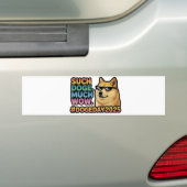 So ein Doge viel Wow Autoaufkleber-Funny Doge Meme Autoaufkleber (Auf Auto)