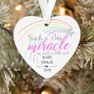 So ein großes Wunder in so einem kleinen Mädchen Ornament