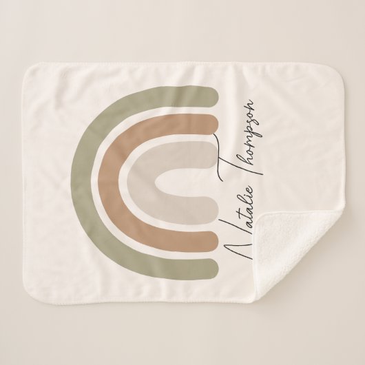 So ein niedlicher, pastellfarbener Regenbogen in M Sherpadecke (Vorderseite (Horizontal))