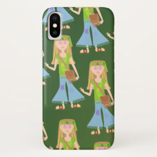 So eine freche Hippie-Mädchen Retro-Art Spaß-Muste Case-Mate iPhone Hülle