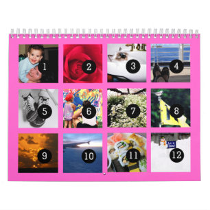 So einfach wie 1 bis 12: Erstellen Sie einen rosa Kalender