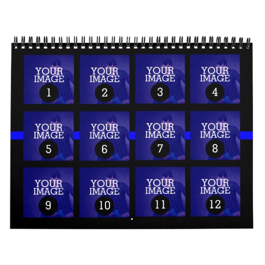 So einfach wie 1 bis 12 Ihr eigenes Blue Line Foto Kalender (Titelbild)