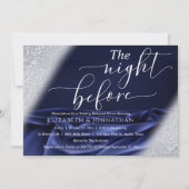 So elegant Marine die Nacht vor der Probe Abendess Einladung (Vorderseite)