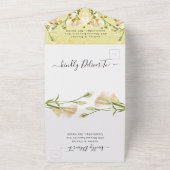 So elegant weiße Blumenhochzeit alles in einer Ein All In One Einladung (Außenbereich)