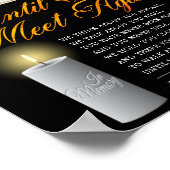 So Elegantes Memorial Foto Beerdigung Gedicht Zeic Poster (Ecke)