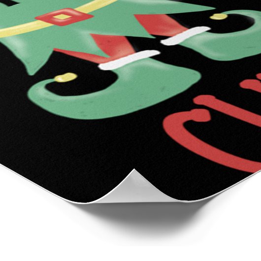 So Elfn Cute Funny Christmas T Shirt Poster (Ecke)