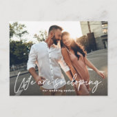 So Eloping Foto Ankündigung Postkarte (Vorderseite)