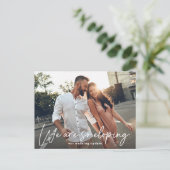 So Eloping Foto Ankündigung Postkarte (Stehend Vorderseite)