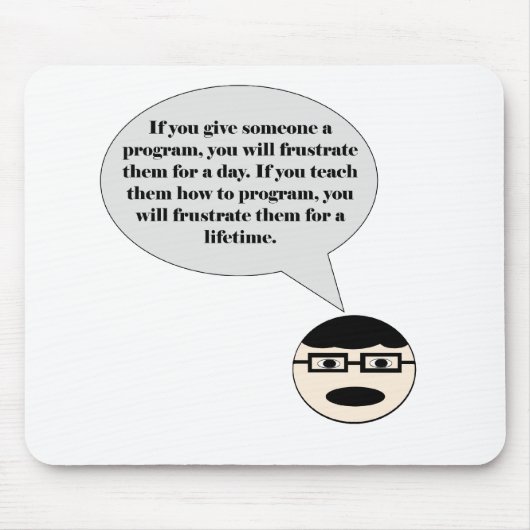 So erstellen Sie ein Programmermousepad Mousepad (Vorne)